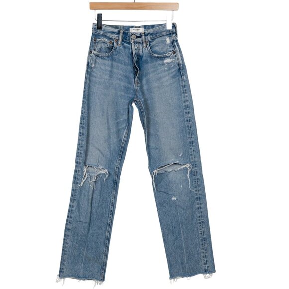 Moussy High-Rise Straight Leg Jeans Size: XS | US 25 - Picture 1 of 2